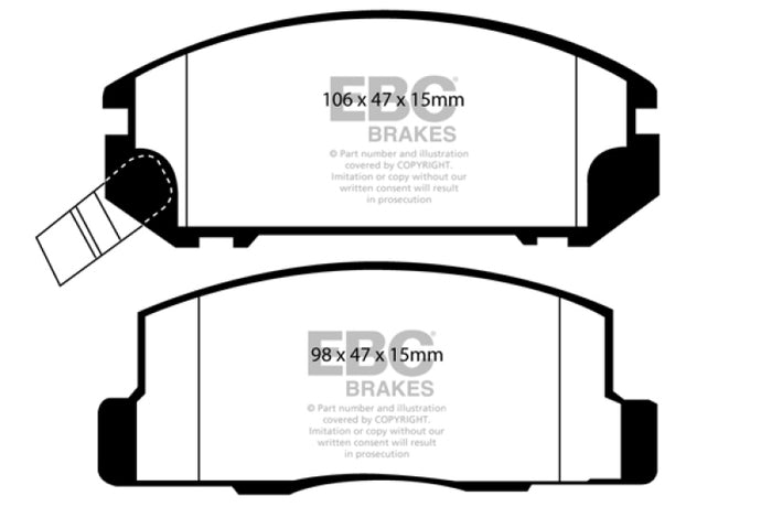 Ebc DP31107C EBC Redstuff Brake Pad Sets