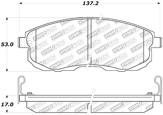 Stoptech 309.08150 ST Sport Brake Pads
