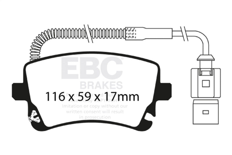 Load image into Gallery viewer, Ebc DP41470R EBC Yellowstuff Brake Pad Sets
