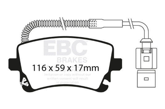 Ebc DP41470R EBC Yellowstuff Brake Pad Sets