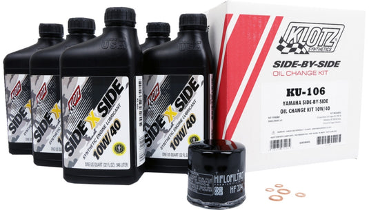 Klotz Lubricants KU-106 SXS Oil Change Kit - 10W/40