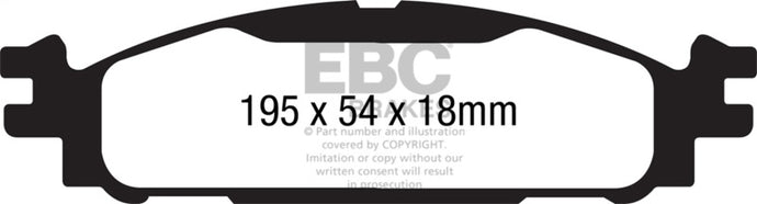Ebc DP61873 EBC Greenstuff Brake Pad Sets
