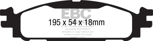 Ebc DP61873 EBC Greenstuff Brake Pad Sets