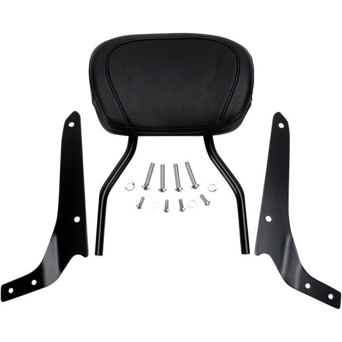 Cobra 02-8611B Short Round Sissy Bar - Black Powder-Coated