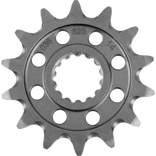 Moto-Master 610361114 Steel Front Sprocket - 14T (Natural)