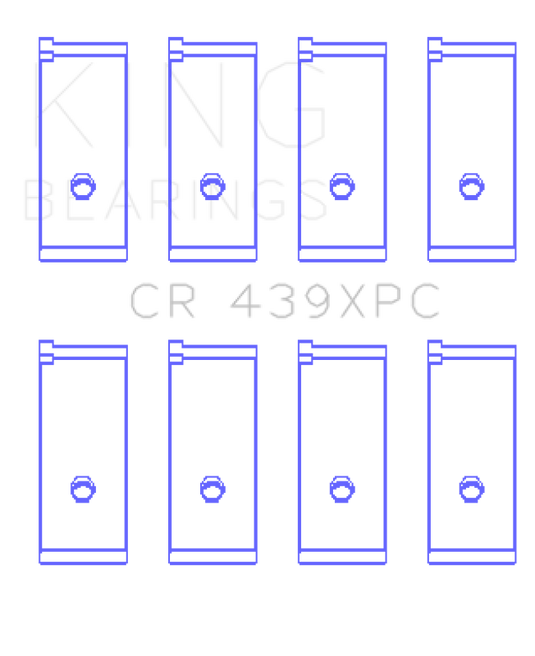 King Engine Bearings CR439XPCSTDX KING Performance Rod Bearings
