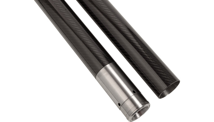 Custom Cycle 716003 49mm Black Carbon Fiber Fork Tubes - 23.875in.