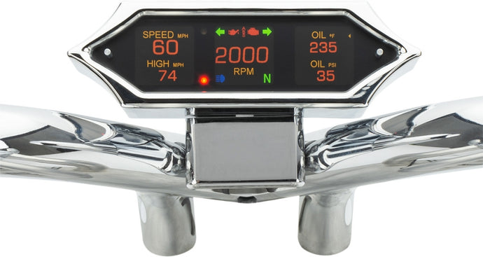 Dakota Digital MLX-9204 MLX-9000 Series Gauge - Spike - Chrome