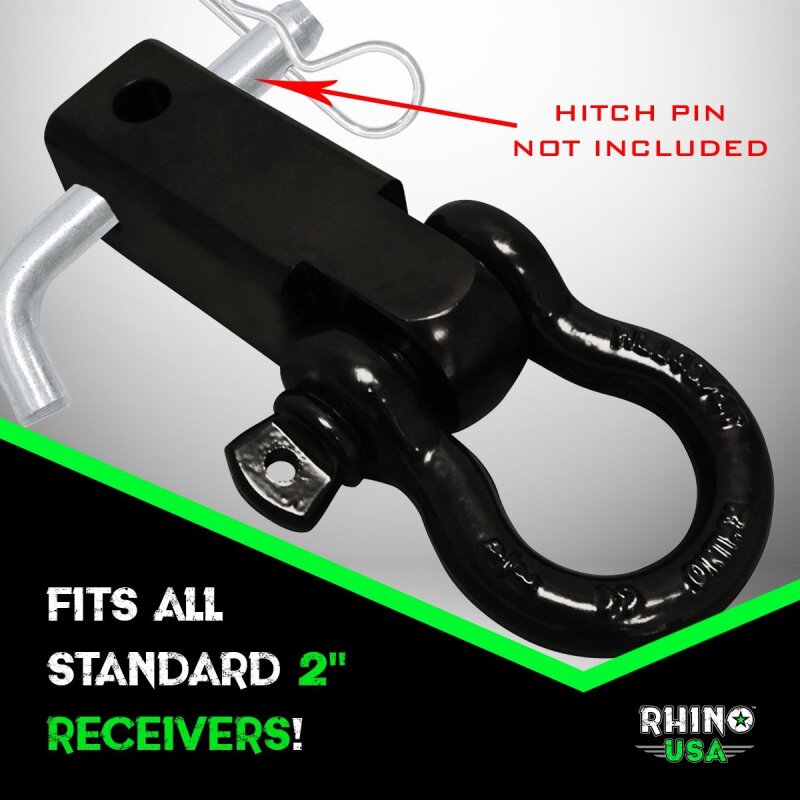 Load image into Gallery viewer, Rhino Usa RG-HTHITCH2-RED RSA Shackles
