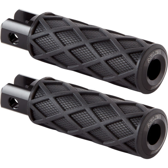 Arlen Ness 400-051 Diamond Driver Footpeg - Knurled - Black