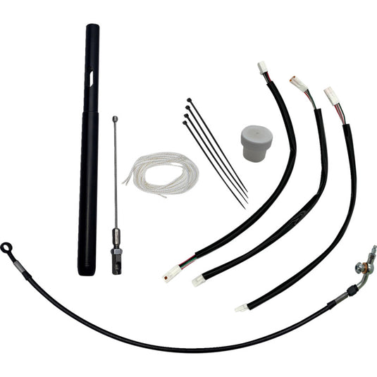 Fat Baggers, Inc. 139916-B EZ Install Handlebar Kit - Black Braided