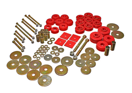 Energy Suspension 3.4149R ES Body Mounts - Red
