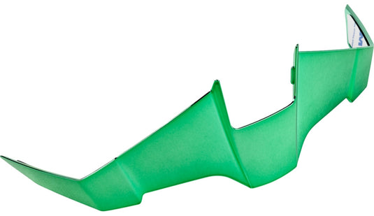 Icon Rear Spoiler for Threshold Helmet - Scarab Green - XS/S