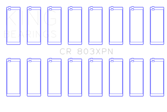 King Engine Bearings CR803XPN KING Performance Rod Bearings
