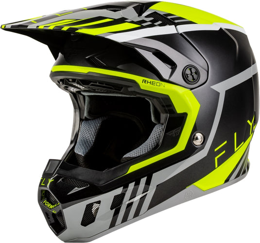Fly Racing Formula CC Strike Helmet (Medium, Gray/Black/Hi-Vis)