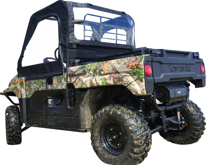 Seizmik 51-20988 Soft Doors - Upper - Rear Windshield - Black