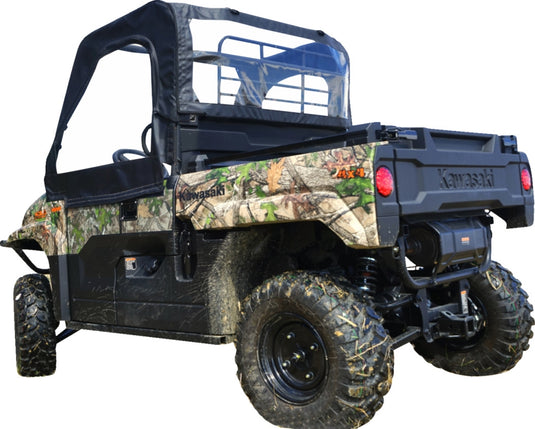 Seizmik 51-20988 Soft Doors - Upper - Rear Windshield - Black