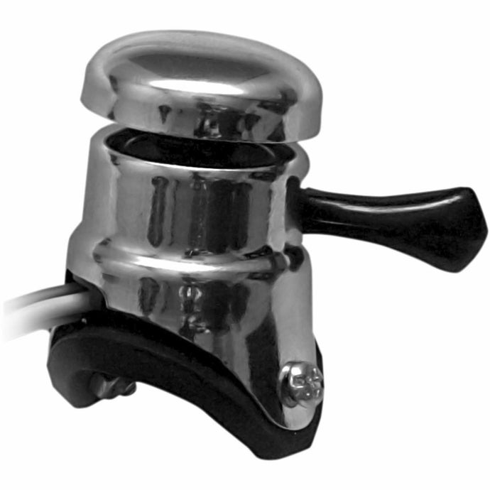 Emgo 46-68740 Lucas Replica Horn/Hi-Low Beam Switch - Gray wire harness w/ 2 Screws to Fasten Switch to Handlebar