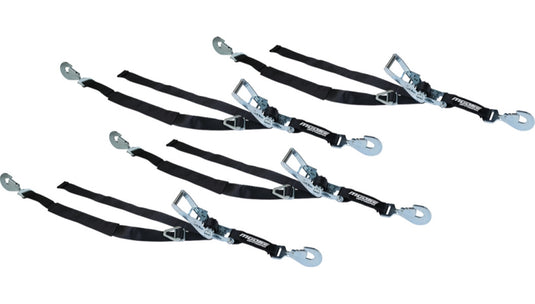 Moose Offroad 3920-0536 Ratchet Straps/UTV Kit - Black - 2in. x 8ft.