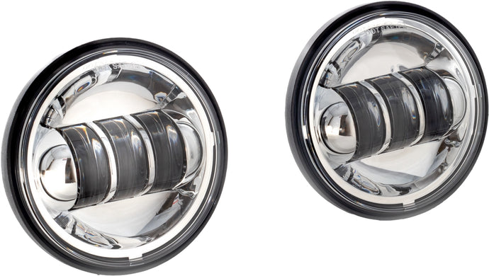 Letric Lighting Co. LLC-ILPL-C 4.5in. LED Passing Lamp for Indian - Chrome