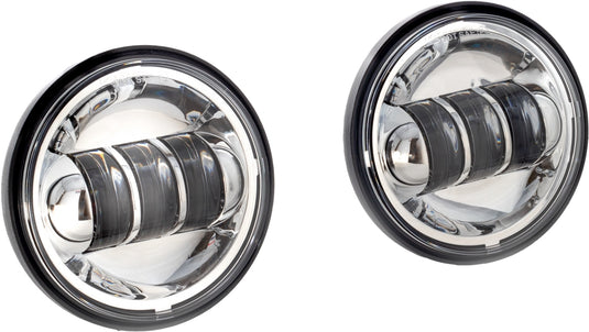 Letric Lighting Co. LLC-ILPL-C 4.5in. LED Passing Lamp for Indian - Chrome