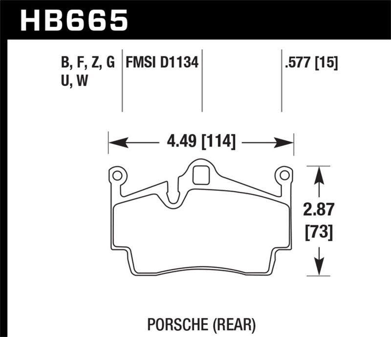 Load image into Gallery viewer, Hawk Performance HB665Z.577 HAWK Ceramic Brake Pad Sets
