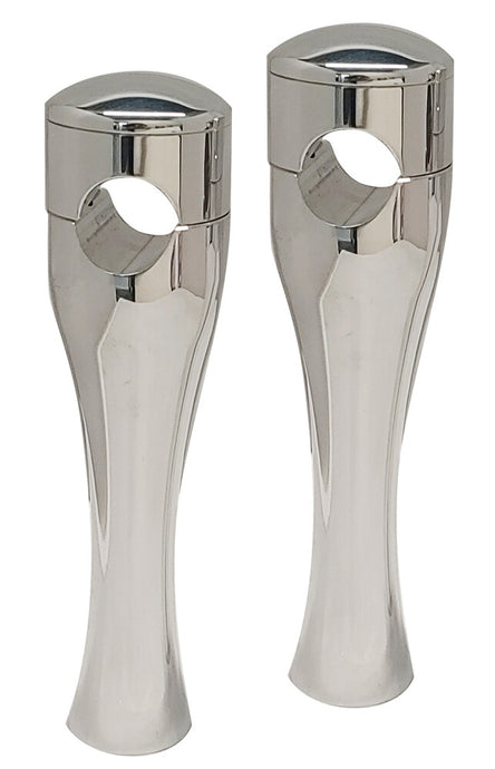 Accutronix HRH1354-C 4in. Hourglass Riser 1in. Bar - Chrome