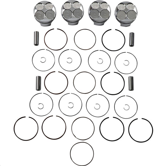 J.E. Pistons 262277 FSR Piston Kit - 2.00mm Oversize to 69.00mm, 13.5:1 Compression
