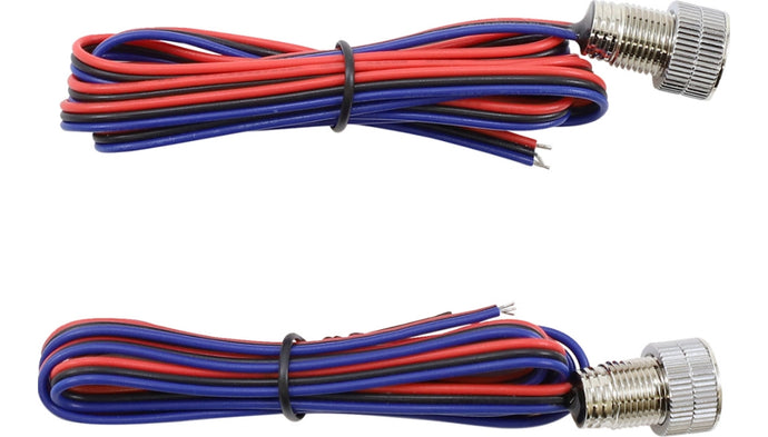 Paul Yaffe Originals PYO:BOLTS-BRK-C Lightning Bolts Super Bright LEDS - Red - Chrome