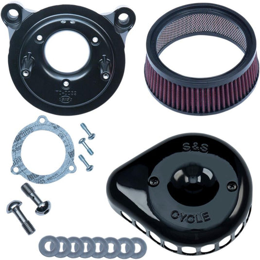 S&S Cycle 170-0438 Mini Teardrop Stealth Air Cleaner Kit - Gloss Black