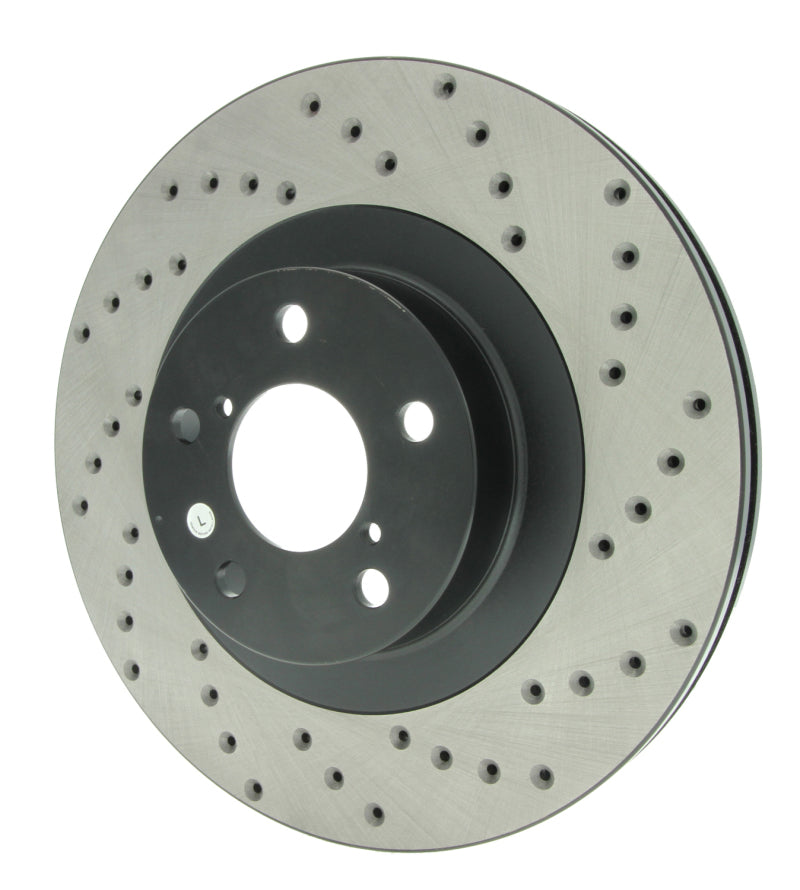 Load image into Gallery viewer, Stoptech 128.47018L ST Drilled Sport Brake Rotors
