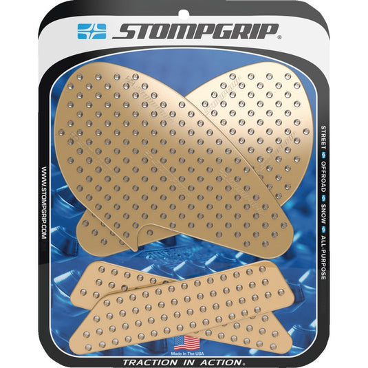 Stompgrip 55-10-0163C Volcano Profile Traction Tank Grip - Street - Clear