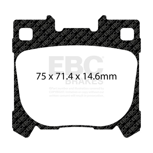 Ebc DP42431R EBC Yellowstuff Brake Pad Sets