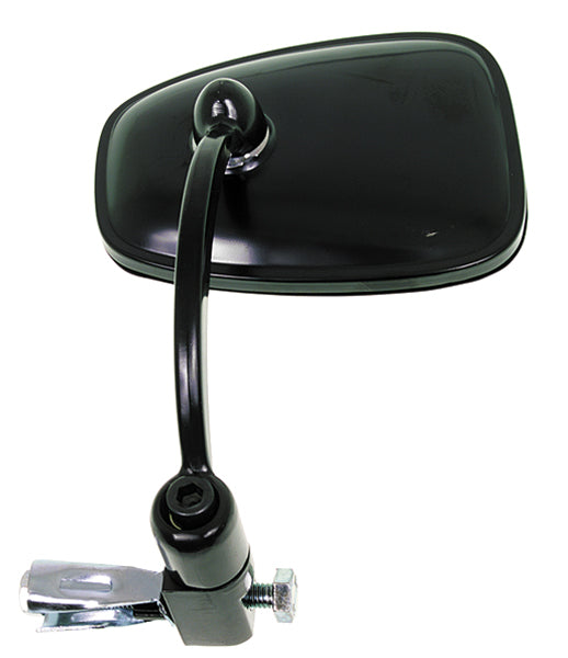Emgo 20-34010 Universal Bar-End Mirror - Black, for 7/8in. Handlebars Either