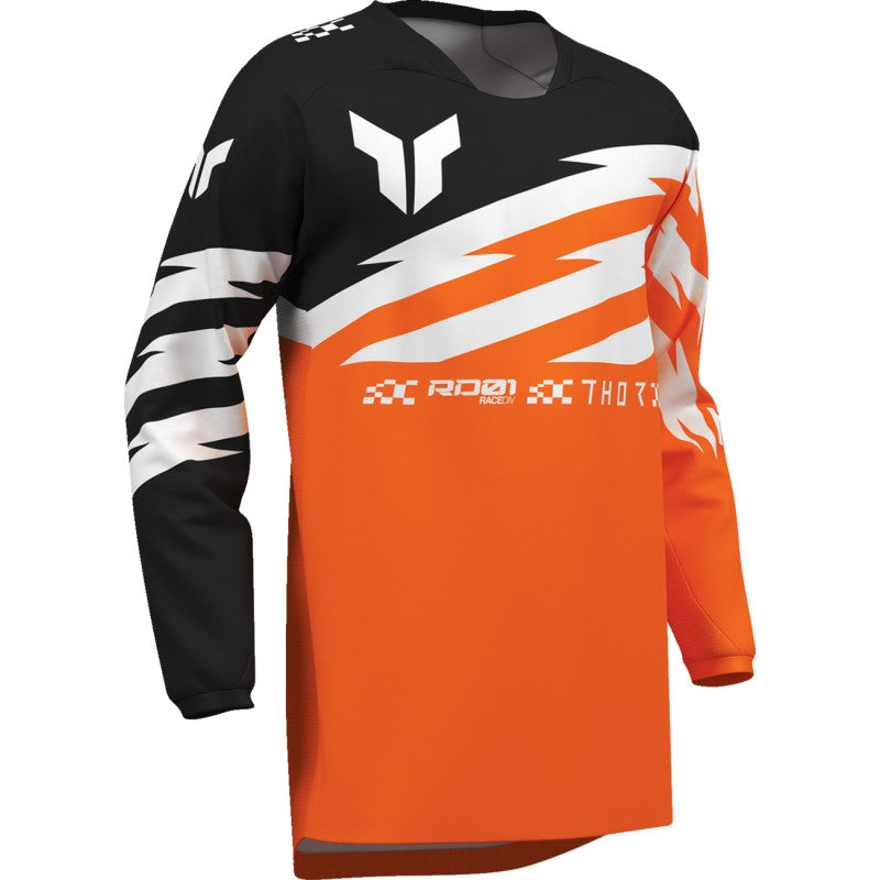 Load image into Gallery viewer, Thor Launchmode Shockie Youth Jersey (X-Large, Flo Orange/Black)

