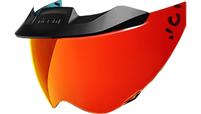 Icon Shield Replacement for Icon Motoshield Helmets -RST Red