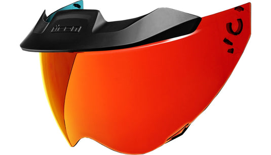 Icon Shield Replacement for Icon Motoshield Helmets -RST Red