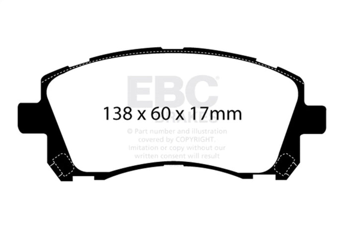 Ebc DP41134R EBC Yellowstuff Brake Pad Sets