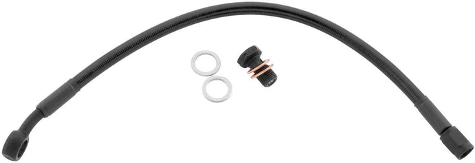 Goodridge HD0132-1FPBK+4 Ebony 2 Front Brake Line Kit - +4in. Length