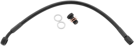 Goodridge HD0099-1FPBK+4 Ebony 2 Front Brake Line Kit - +4in. Length