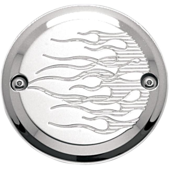 Joker Machine 921102FC Points Cover - Flame - Chrome