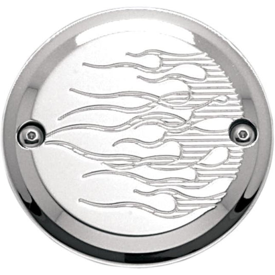 Joker Machine 921102FC Points Cover - Flame - Chrome