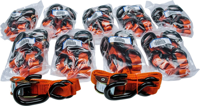 Fire Power 21269BULK 1in. Economy Tie-Downs (10/Pairs) - Orange