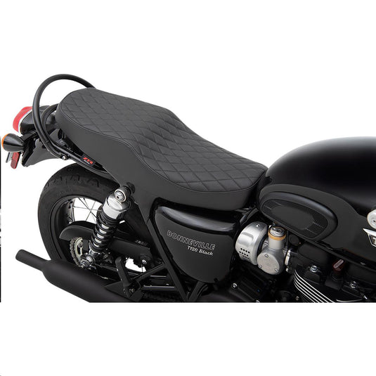Z1r 0810-2217 Retro-Style Diamond Stitch Seat - Black