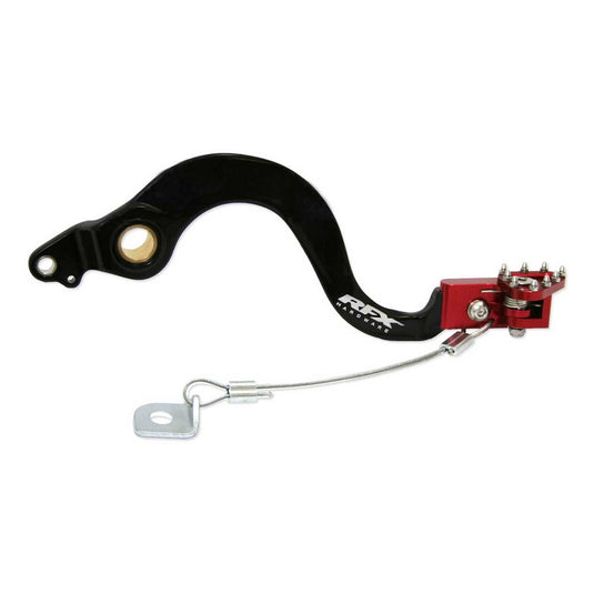 Rfx FXRB 10300 99RD Pro Series Rear Brake Pedal with Folding Tip - Red