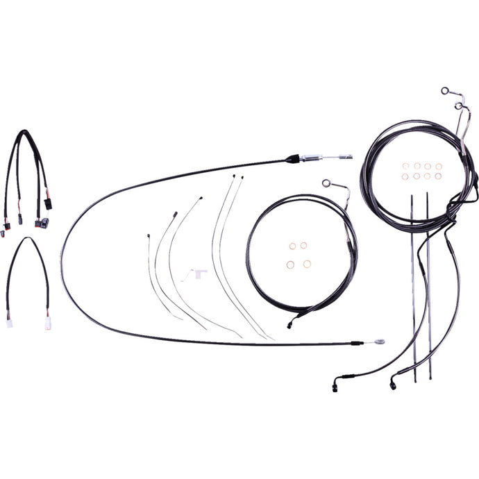 Magnum 4871211 Black Pearl Handlebar Installation Kit for 12in-14in. Ape