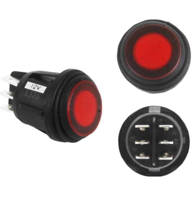 Rigid Industries 40181 Lighted Rocker Switch - 3 Position (On/Off/Auto)