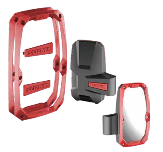 Seizmik 56-19023 Trim Kits for Embark ABS Side View Mirror - Red