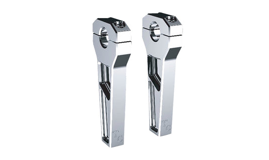 Todds Cycle TD-R11-06 1in. Handlebar Riser Kit - 6in. Rise - Chrome