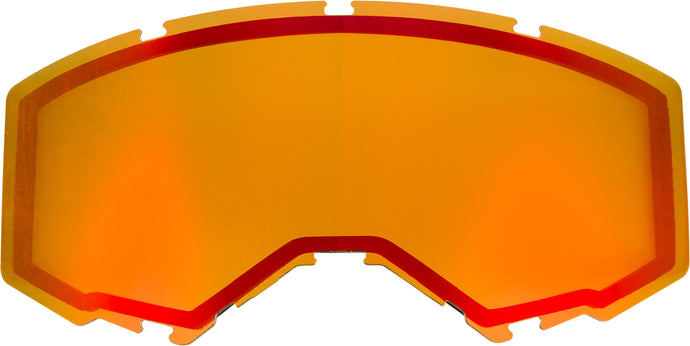 Fly Racing 2019 Non-Vented Dual Lens - Red Mirror/ Amber
